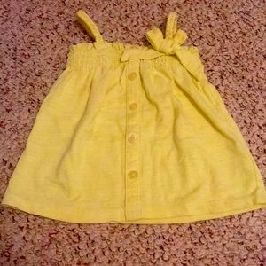 babyGap neon yellow tank top